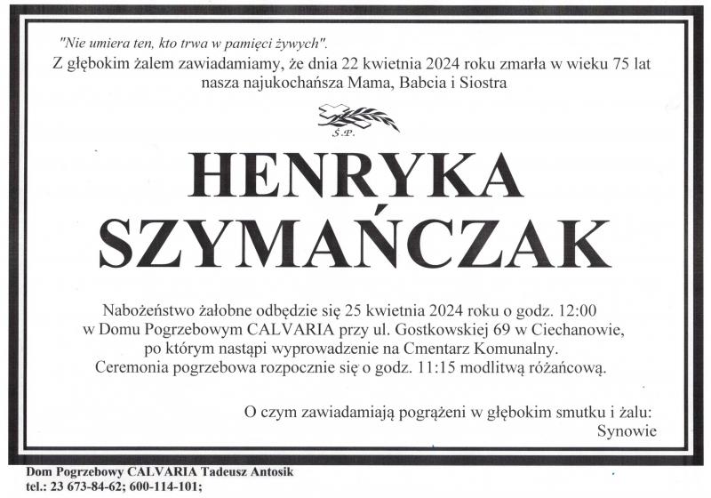 Henryka Szymańczak