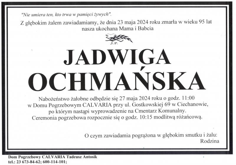Jadwiga Ochmańska