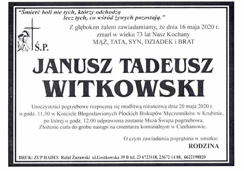Janusz Tadeusz Witkowski