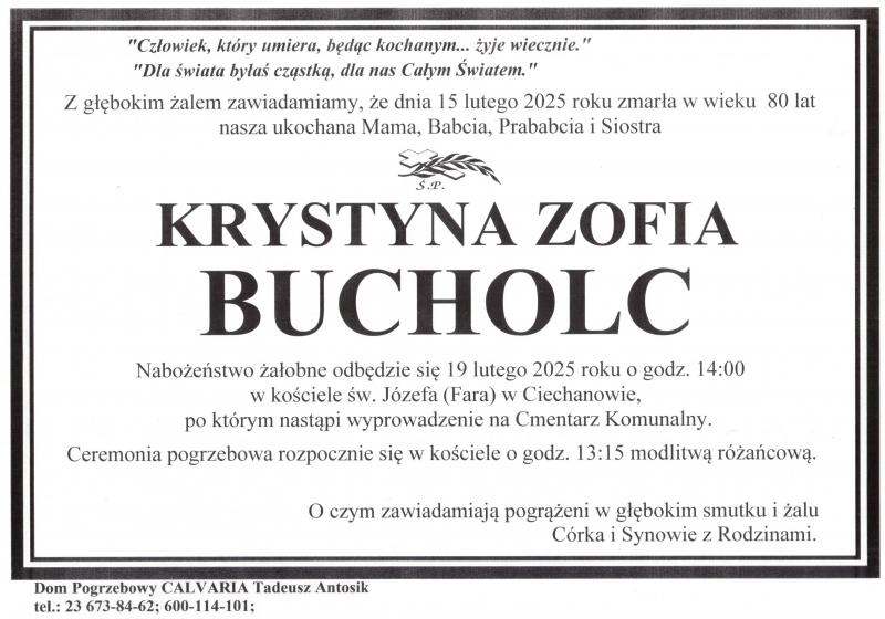 Krystyna Zofia Bucholc