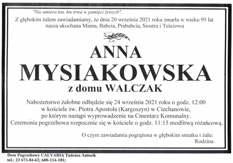 Anna Mysiakowska