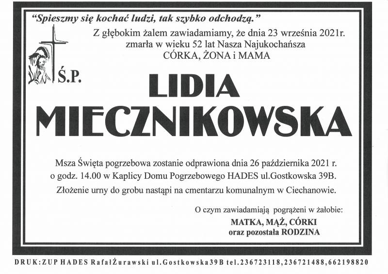 Lidia Miecznikowska