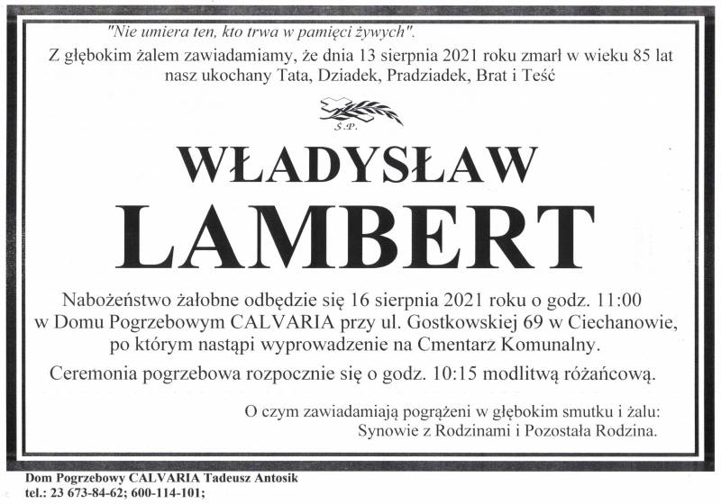 Władysław Lambert