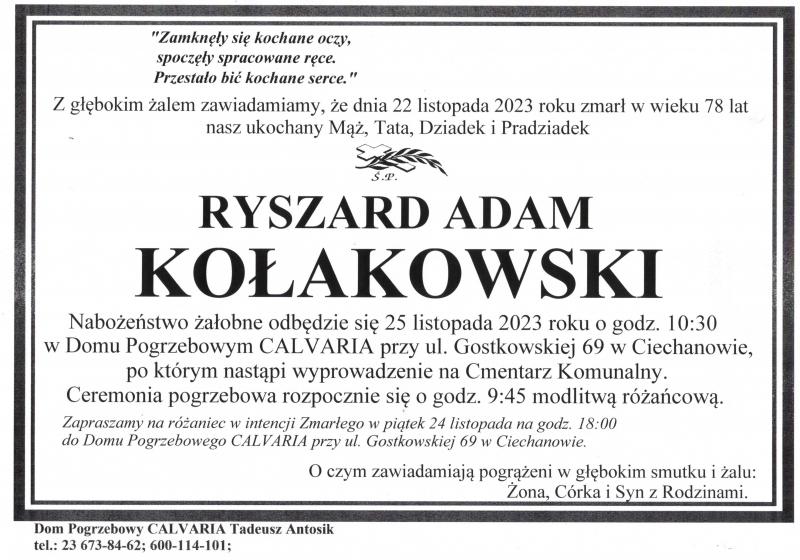 Ryszard Adam Kołakowski