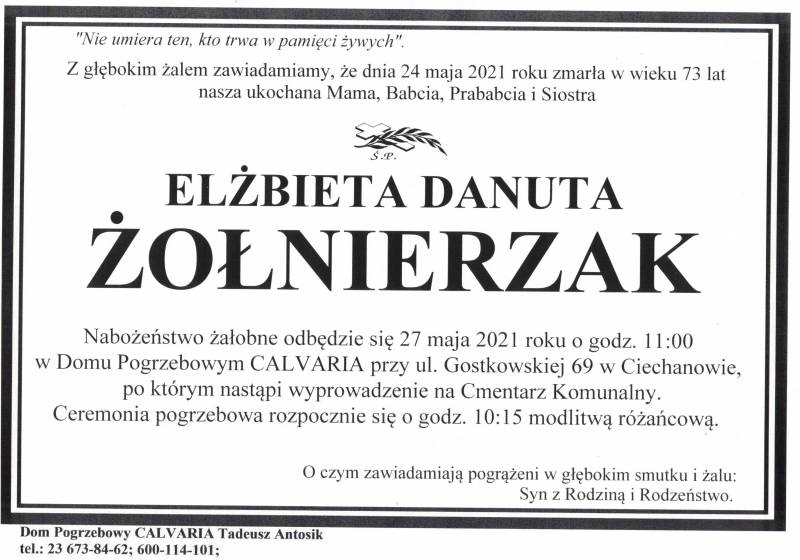 Elżbieta Danuta Żołnierzak
