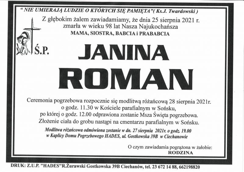 JANINA ROMAN