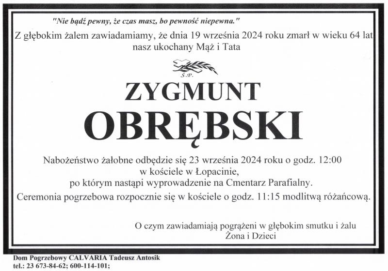 Zygmunt Obrębski