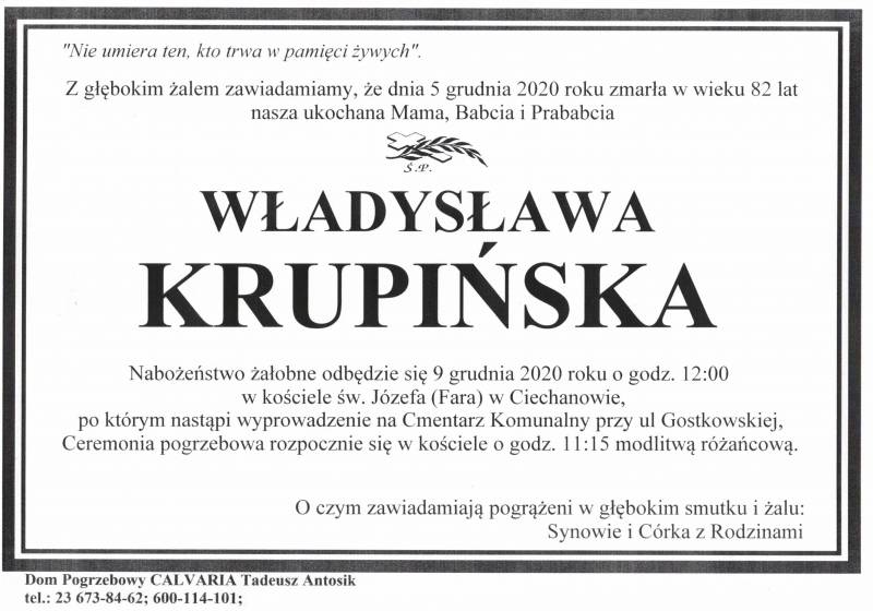 Władysława Krupińska