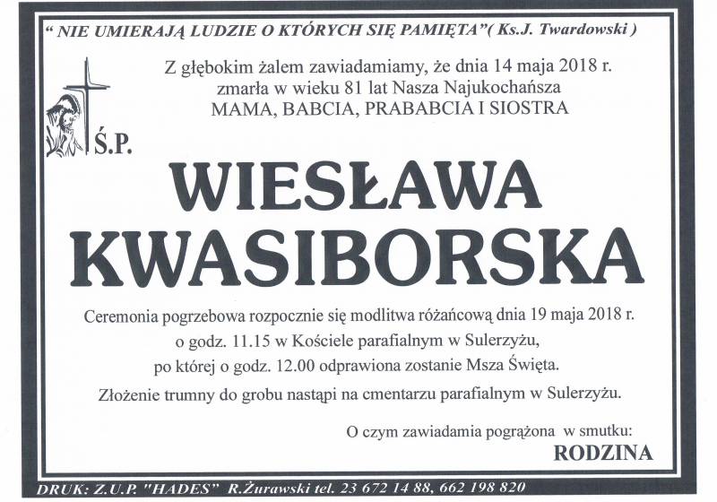 Wiesława Kwasiborska