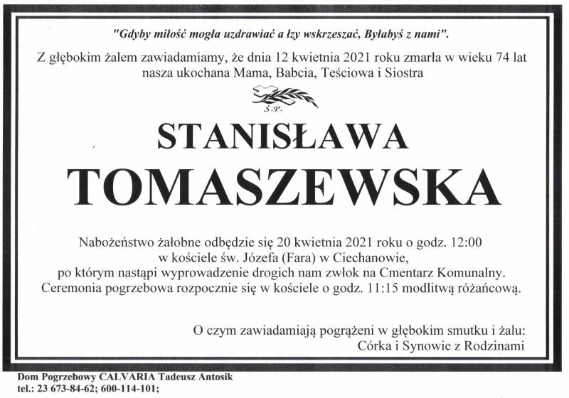 Stanisława Tomaszewska