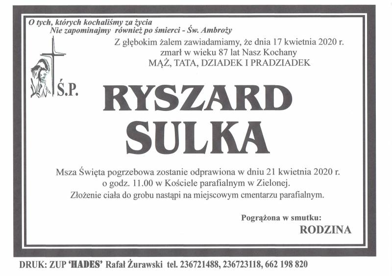 RYSZARD SULKA