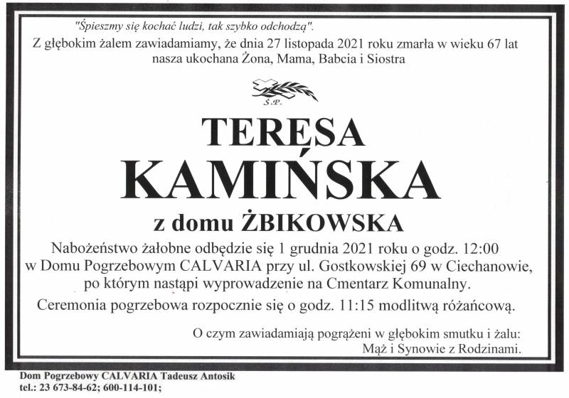 Teresa Kamińska