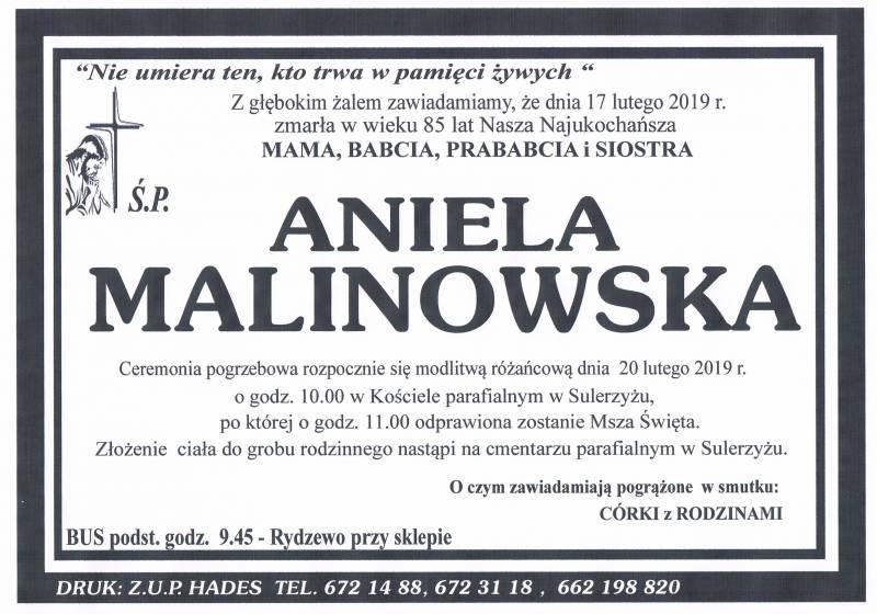 Aniela Malinowska