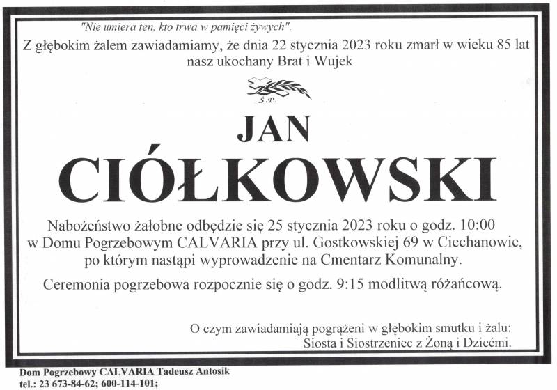 Jan Ciółkowski