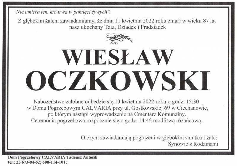 Wiesław Oczkowski