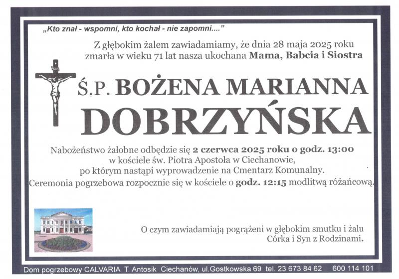 Bożena Marianna Dobrzyńska