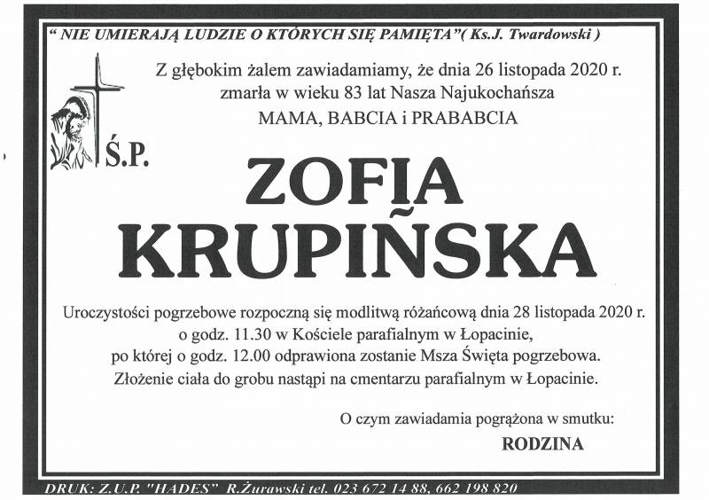 Zofia Krupińska