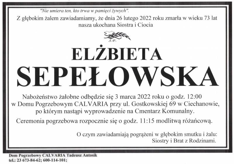 Elżbieta Sepełowska