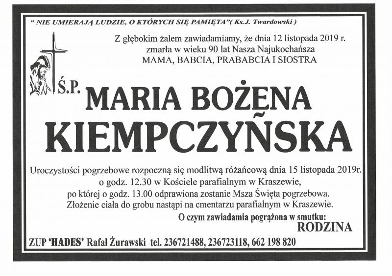 Maria Bożena Kiempczyńska