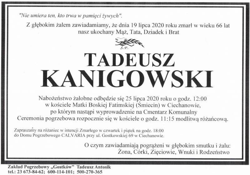Tadeusz Kanigowski