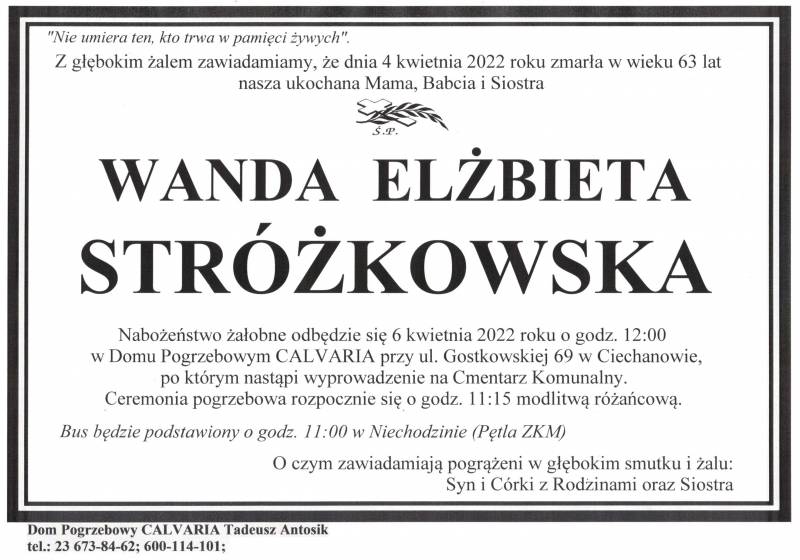 Wanda Elżbieta Stróżkowska