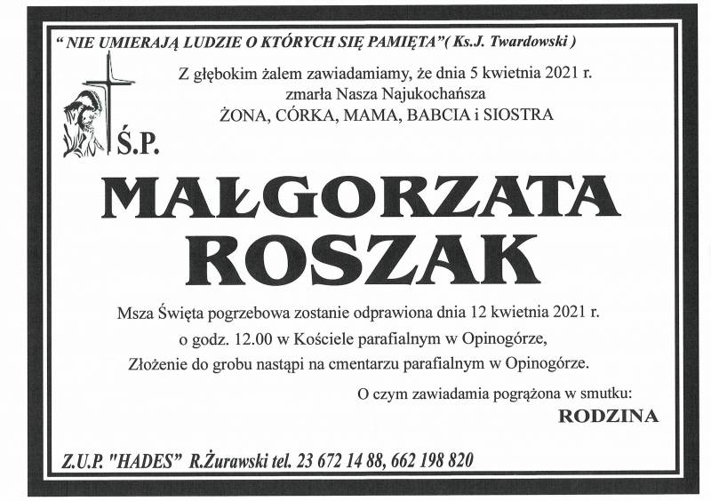 MAŁGORZATA ROSZAK