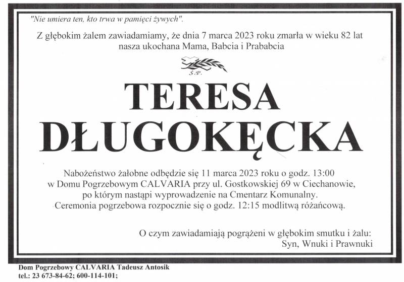 Teresa Długokęcka