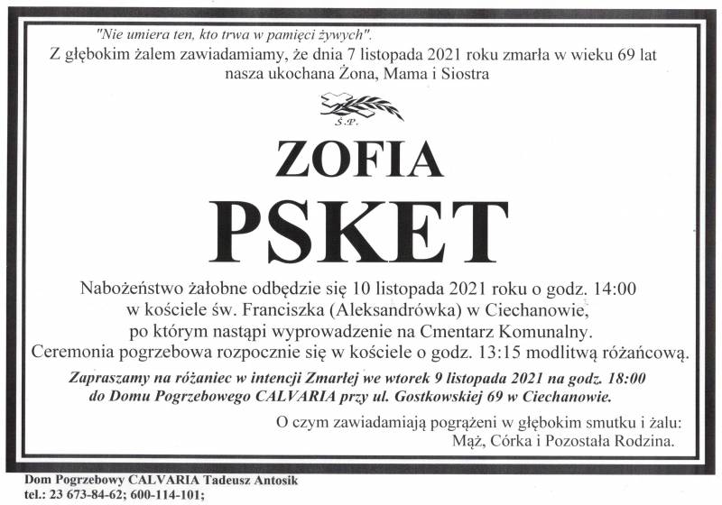 Zofia Psket