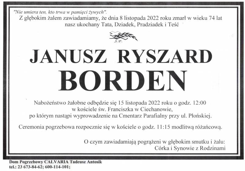 Janusz Ryszard Borden