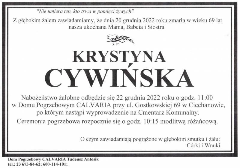 Krystyna Cywińska