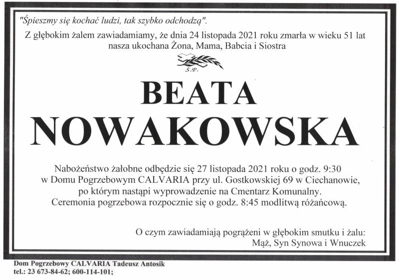 Beata Nowakowska