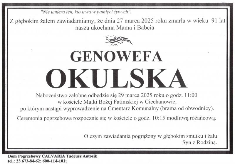 Genowefa Okulska
