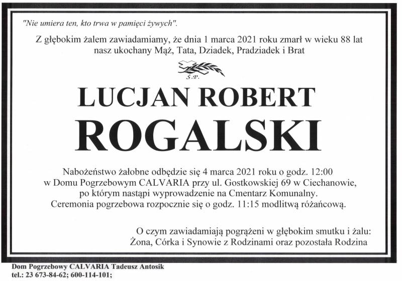 Lucjan Robert Rogalski