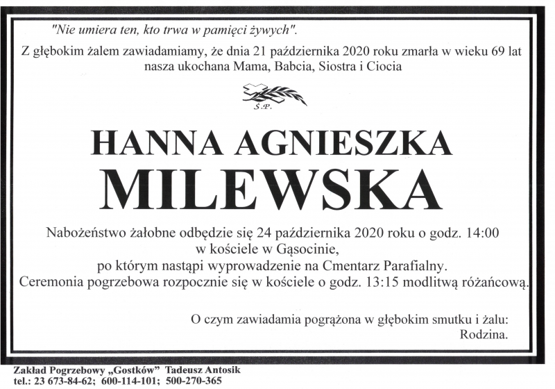 Hanna Agnieszka Milewska