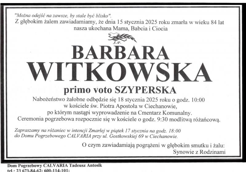 Barbara Witkowska