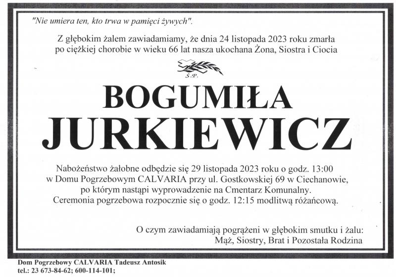 Bogumiła Jurkiewicz