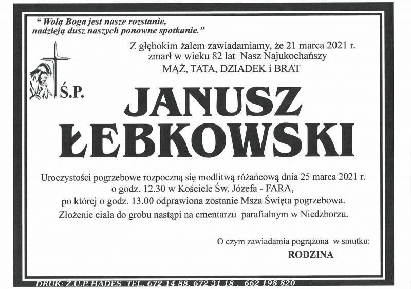 JANUSZ ŁEBKOWSKI