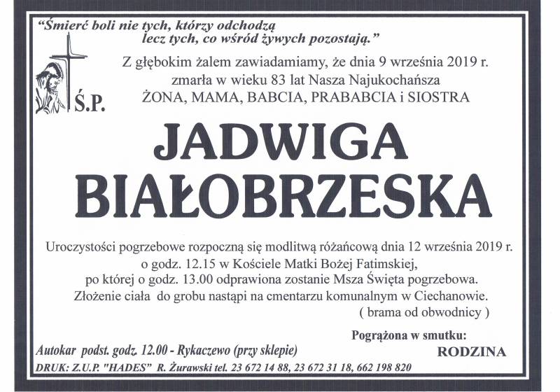 Jadwiga Białobrzeska