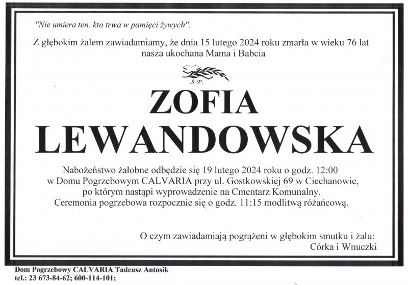 Zofia Lewandowska
