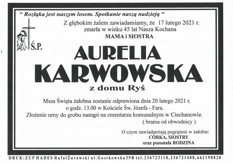 AURELIA KARWOWSKA
