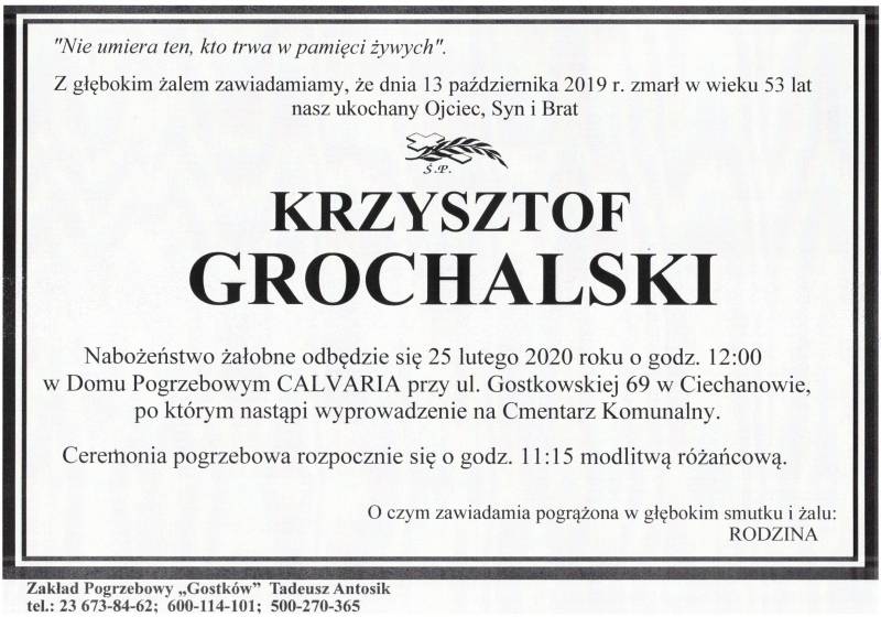 KRZYSZTOF GROCHALSKI