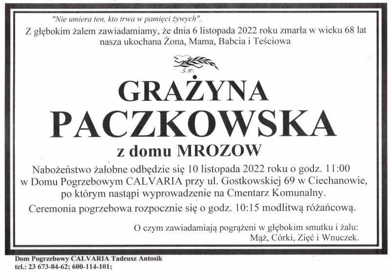 Grażyna Paczkowska
