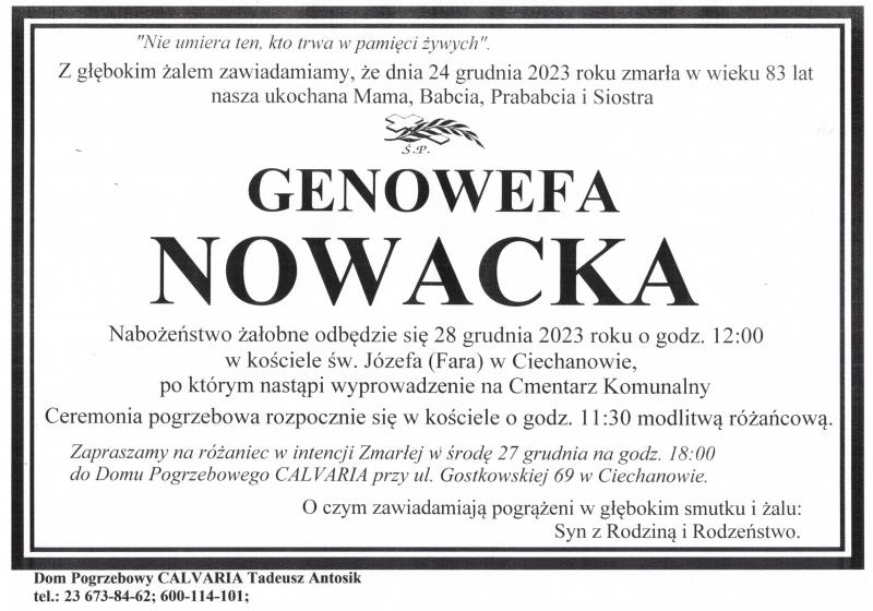 Genowefa Nowacka