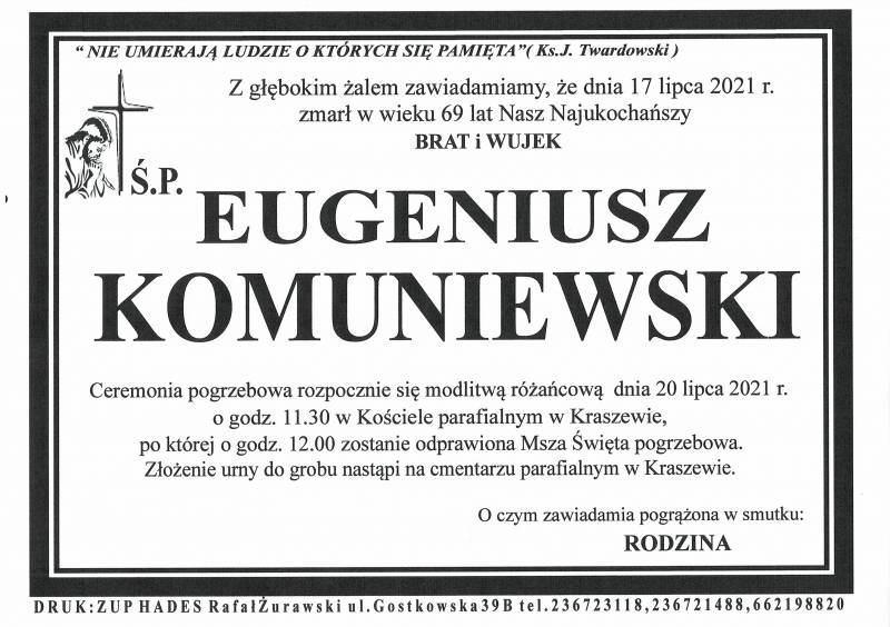 EUGENIUSZ KOMUNIEWSKI