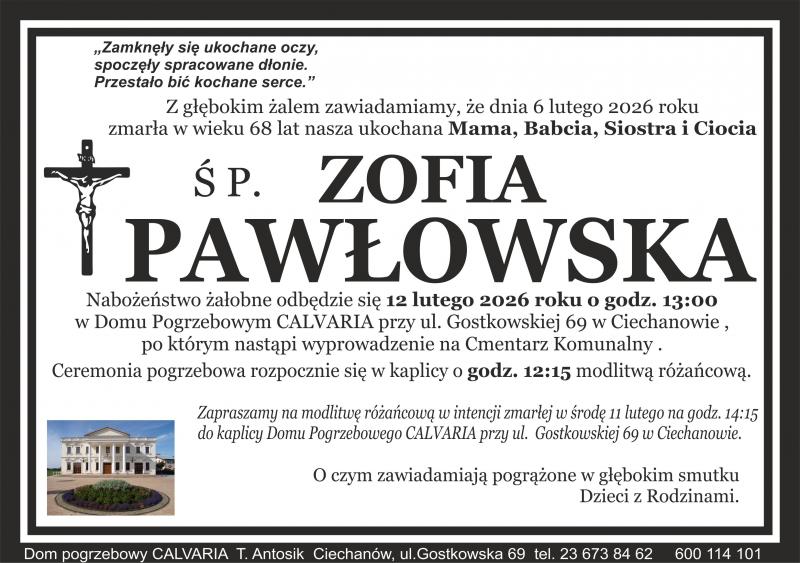 Zofia Pawłowska