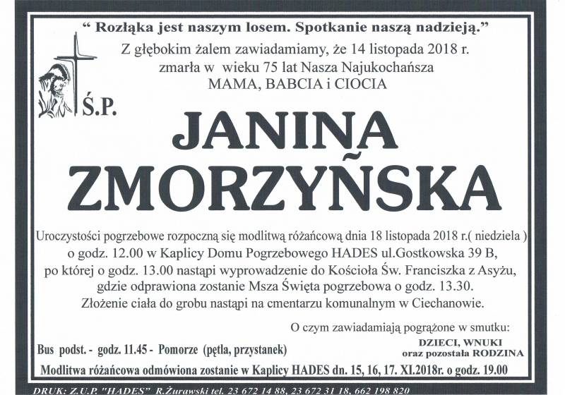 Janina Zmorzyńska