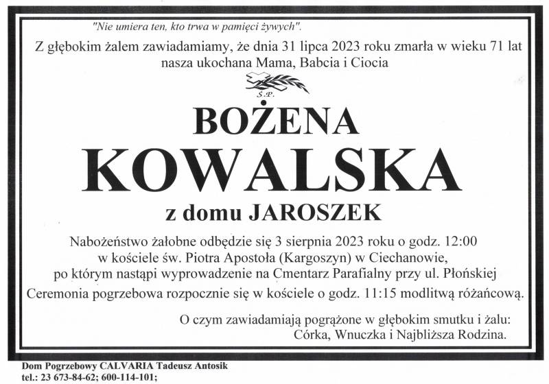 Bożena Kowalska
