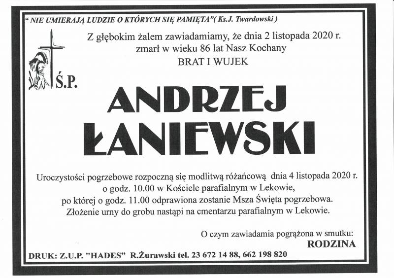 ANDRZEJ ŁANIEWSKI