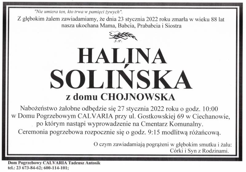 Halina Solińska