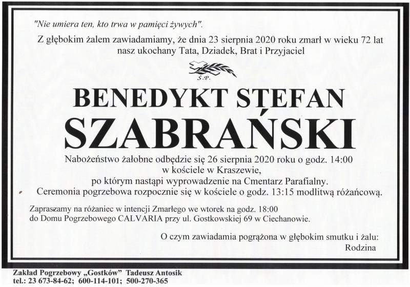Benedykt Stefan Szabrański